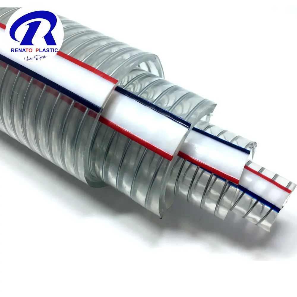 PVC Steel Wire Reinforced Hose Plastic Spiral Hose Pipe